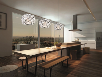 PRISMA 821 - Pendant lamp with crystals by Patrizia Volpato - view 3
